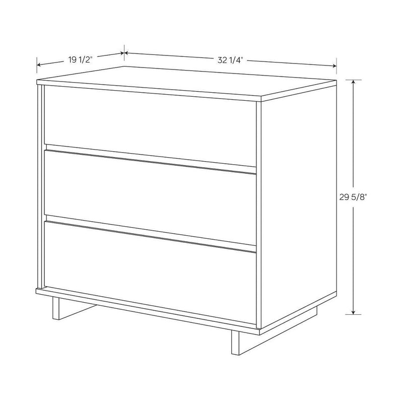 Modern 3 Drawer Dresser Espresso - Room Essentials (LOCAL PICKUP ONLY)