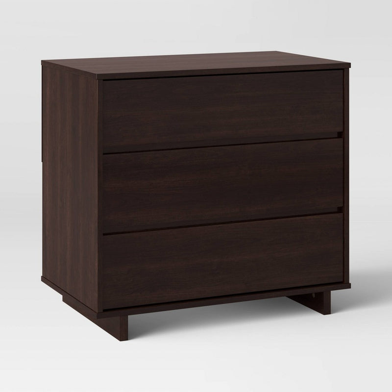 Modern 3 Drawer Dresser Espresso - Room Essentials (LOCAL PICKUP ONLY)