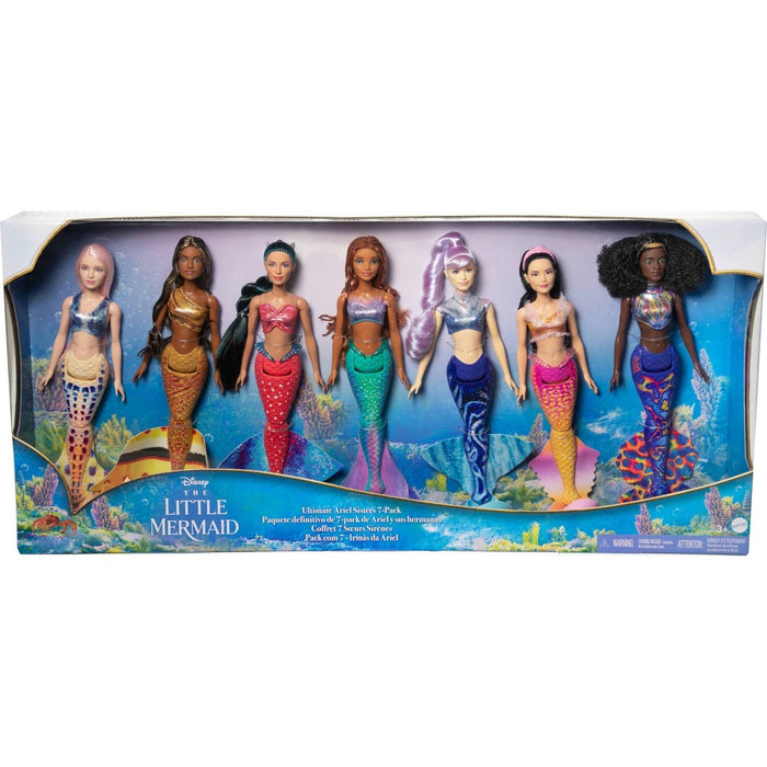 Disney The Little Mermaid Ultimate Ariel Sisters Doll Set with 7 Fashion Mermaid Dolls