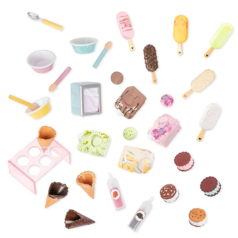 Our Generation Two Scoops Ice Cream Cart Accessory Set for 18" Dolls