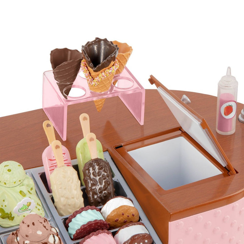 Our Generation Two Scoops Ice Cream Cart Accessory Set for 18" Dolls