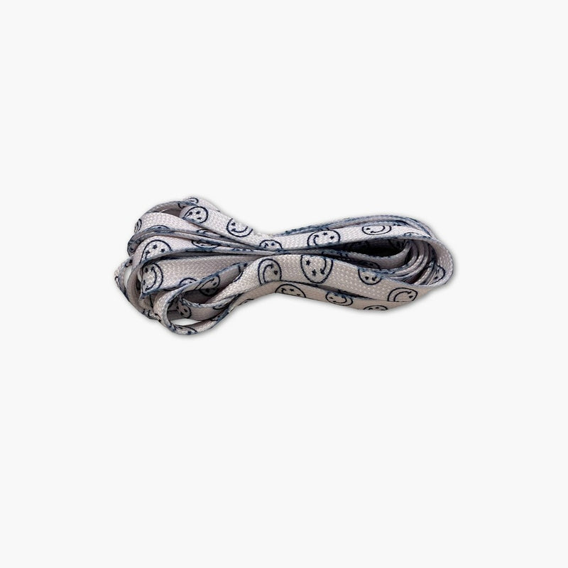 Smiley Face White Shoe Laces