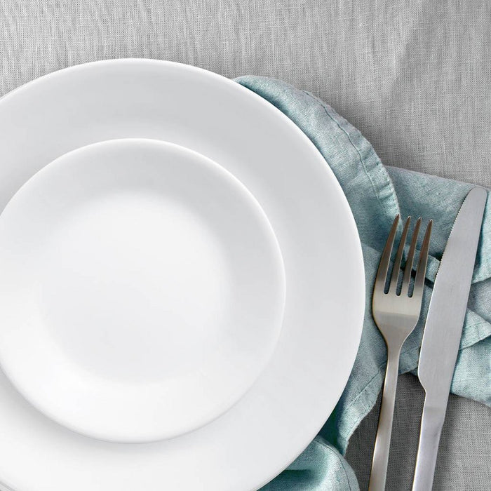 Corelle 16pc Vitrelle Livingware Dinnerware Set Frost White
