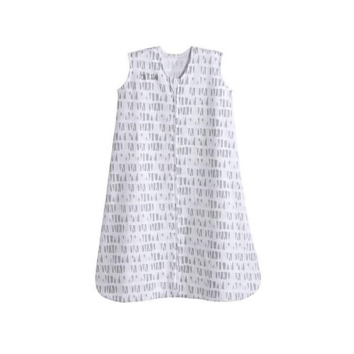 Halo Innovations Sleepsack 100% Cotton Wearable Blanket - Gray Squares and Triangles XL