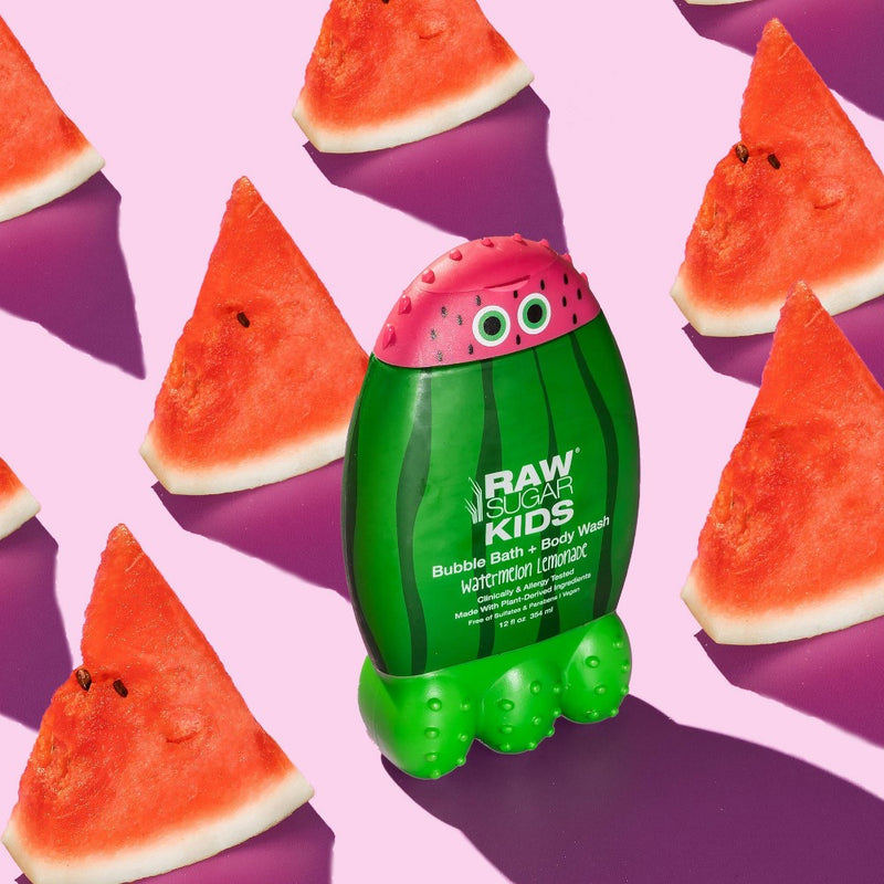Raw Sugar Kids Bubble Bath + Body Wash Watermelon Lemonade - 12 fl oz
