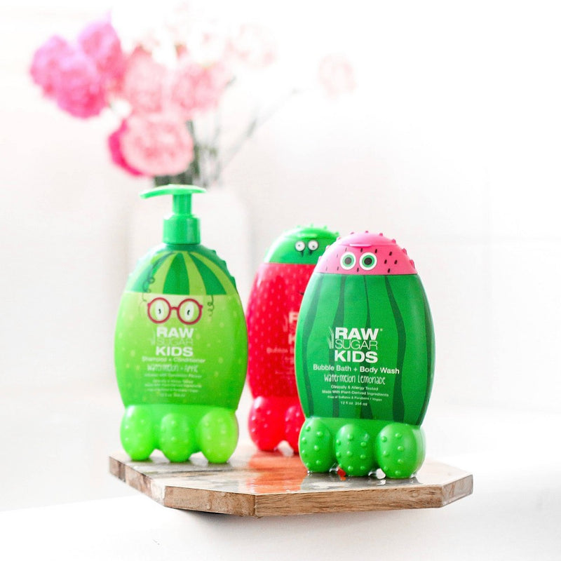 Raw Sugar Kids Bubble Bath + Body Wash Watermelon Lemonade - 12 fl oz
