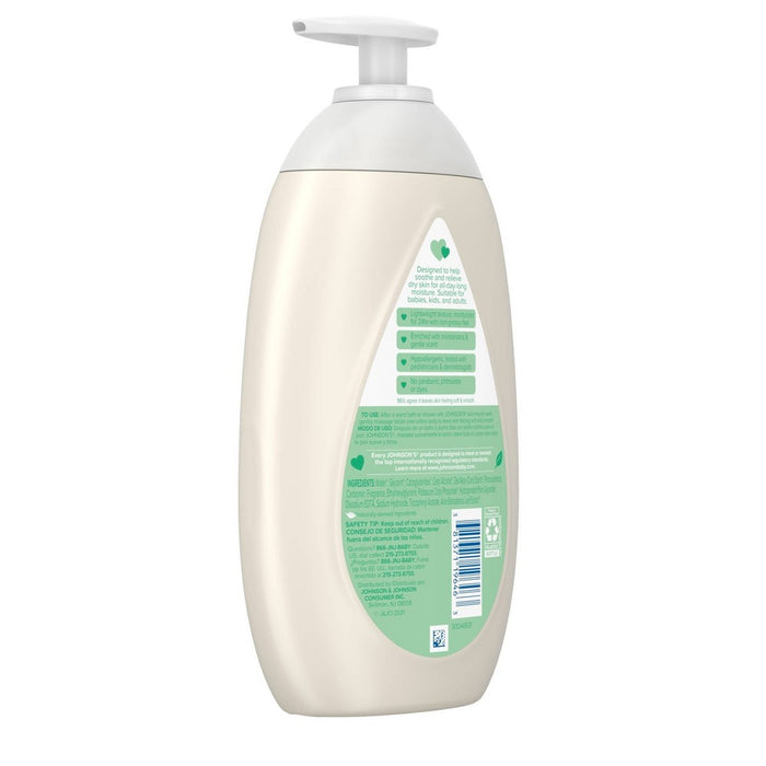 Johnson's Skin Nourish Moisturizing Baby Body Lotion, Aloe Scent & Vitamin E, Gentle & Lightweight -16.9 fl oz