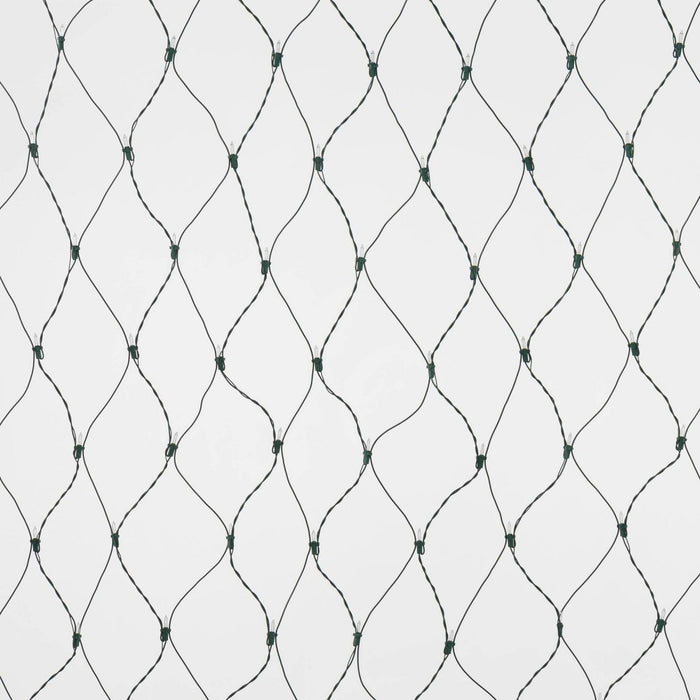 150ct 4'x6' Incandescent Mini Christmas Net Lights with Clear with Green Wire - Wondershop