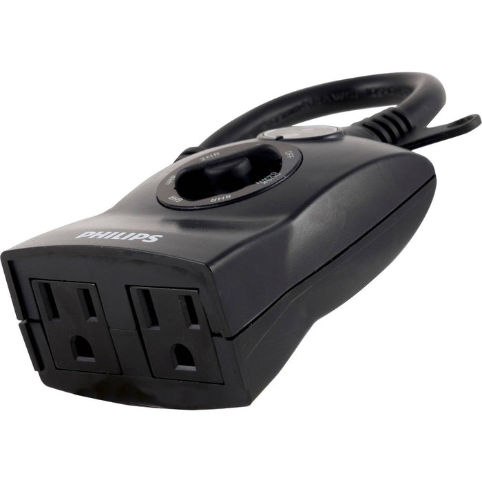 Philips Dusk to Dawn Countdown Timer Outdoor 8/6/4/2hr 2 Outlet Grounded