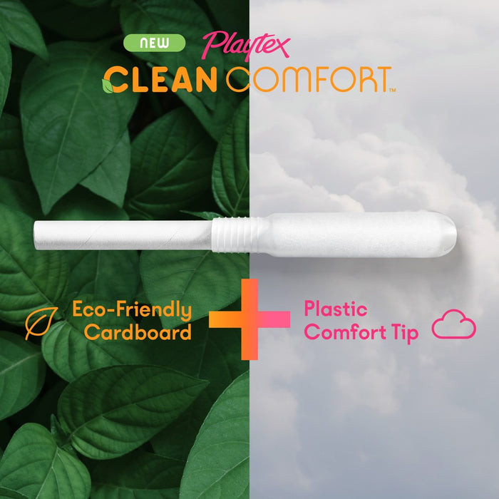 Playtex Clean Comfort Organic Tampons - Super - 30ct