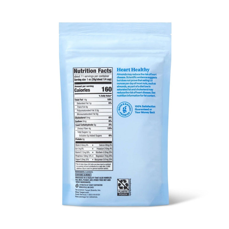 Raw Whole Almonds - 10.5oz - Good & Gather