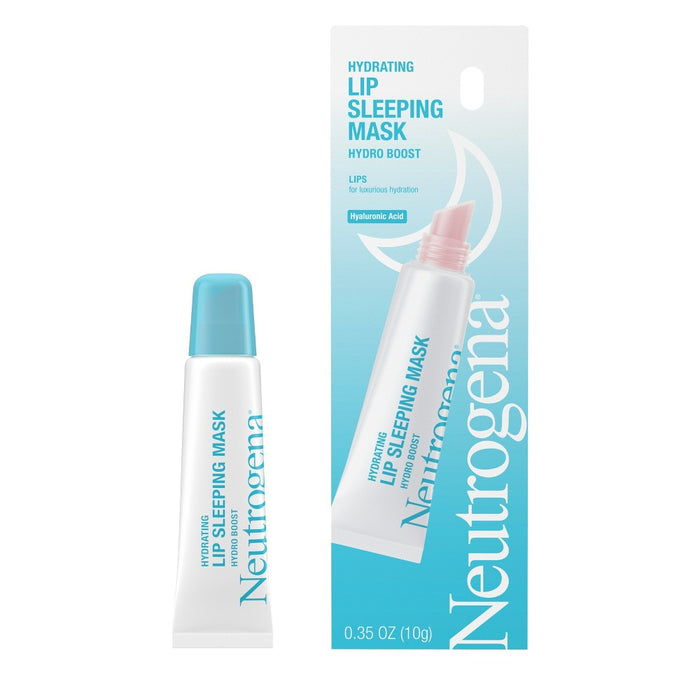 Neutrogena Hydro Boost Hydrating Lip Sleeping Mask with Hyaluronic Acid, Clear Overnight & Daily Moisturizing Treatment for Very Dry Lips - 0.35oz