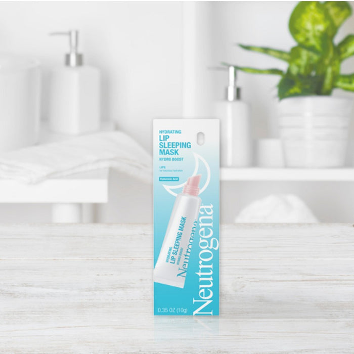 Neutrogena Hydro Boost Hydrating Lip Sleeping Mask with Hyaluronic Acid, Clear Overnight & Daily Moisturizing Treatment for Very Dry Lips - 0.35oz