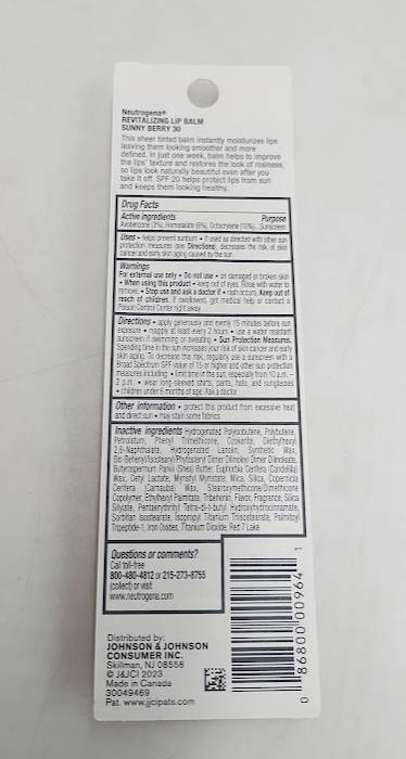 Neutrogena Revitalizing and Moisturizing Tinted Lip Balm - 30 Sunny Berry