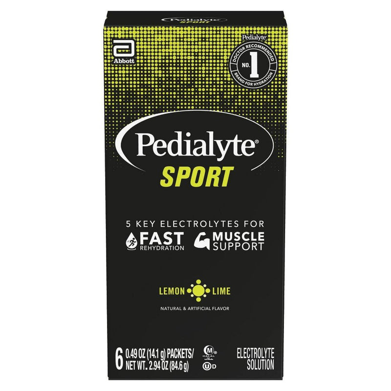 Pedialyte Sport Electrolyte Powder - Lemon Lime - 6ct/0.6oz