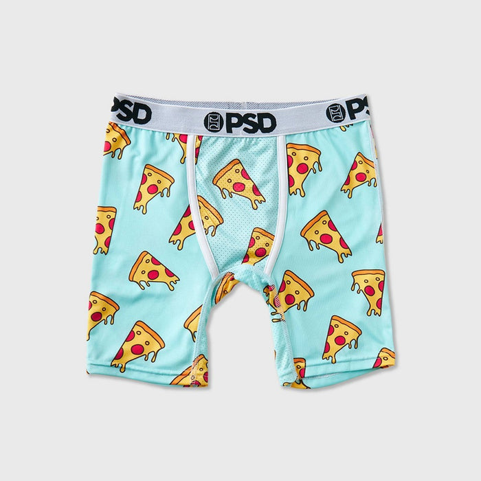 PSD Boys' 2pk Pizza Bacon Underwear - Purple/Aqua Blue L