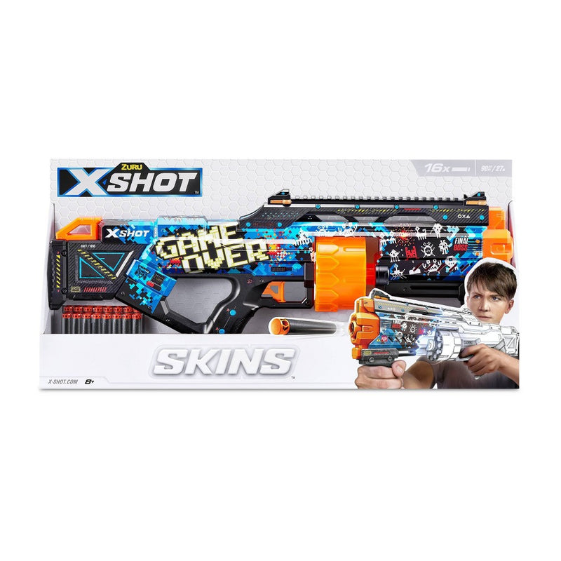 X-Shot SKINS Last Stand Dart Blaster - Game Over by ZURU (LOCAL PICKUP ONLY)