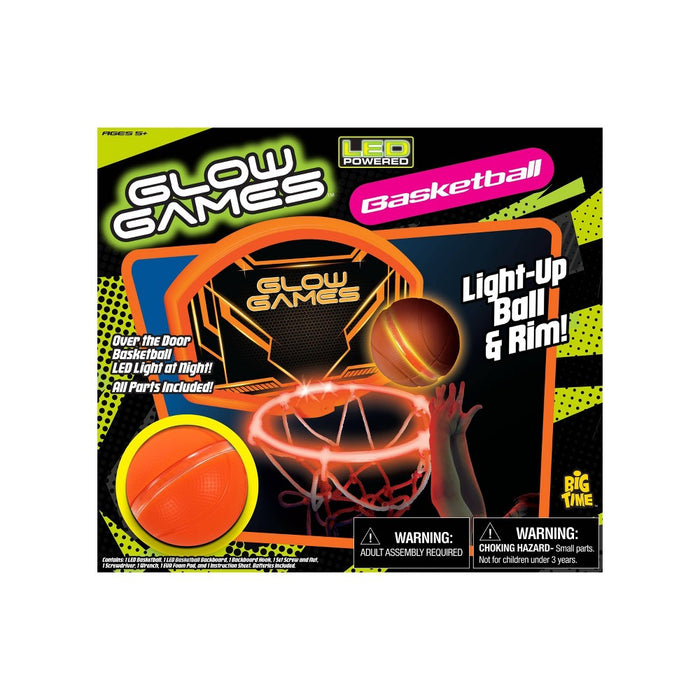 Glow Games Jr. LED Basketball Game with Ball - 2pc