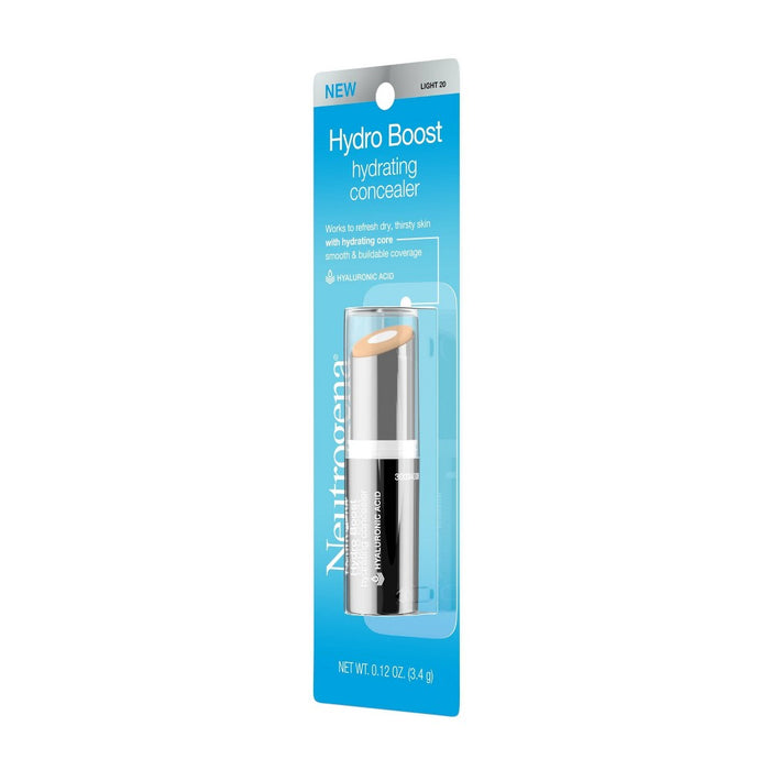 Neutrogena Hydro Boost Hydrating Concealer Stick with Hyaluronic Acid for Dry Skin - 20 Light - 0.12oz