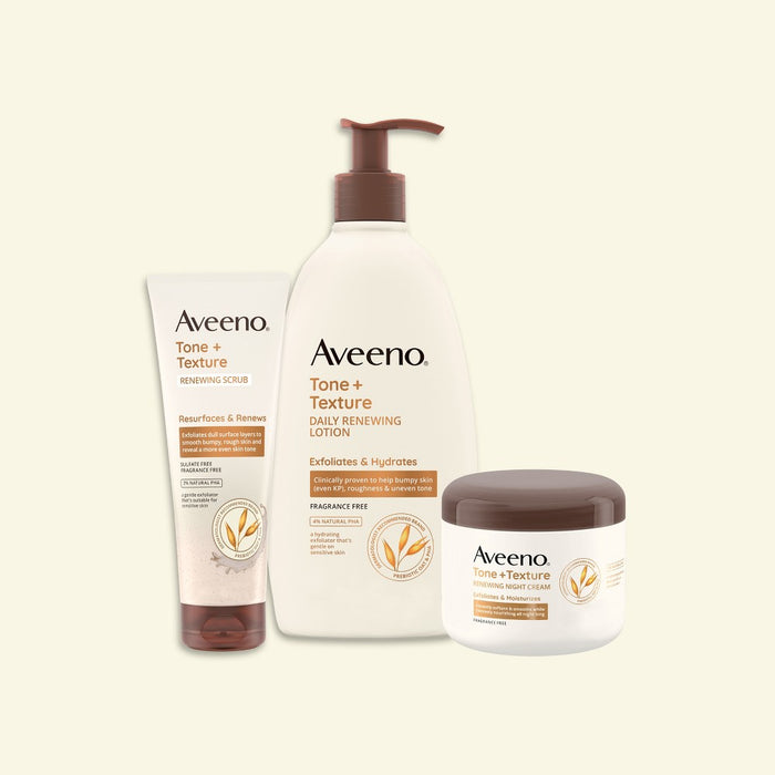 Aveeno Tone + Texture Daily Renewing Body Lotion for Bumpy and Rough Skin - Unscented - 18 oz