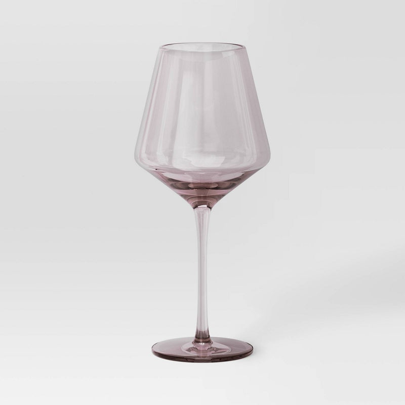 Stemmed Wine 19.6oz Glass Pink - Threshold