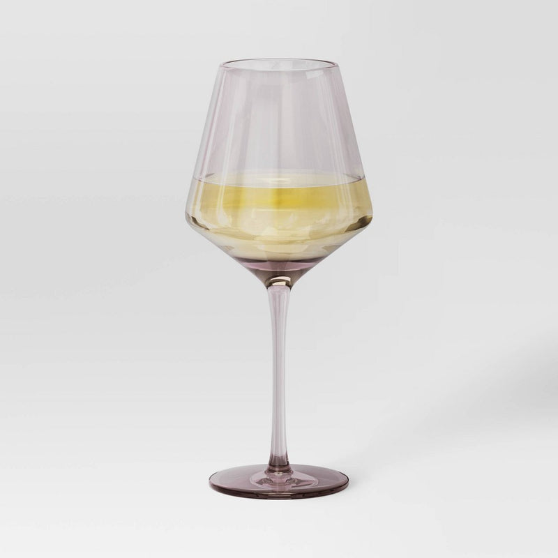 Stemmed Wine 19.6oz Glass Pink - Threshold