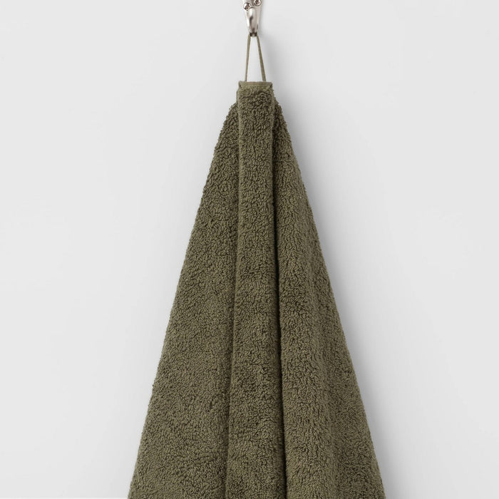 Performance Plus Oversized Bath Towel Dark Green - Threshold