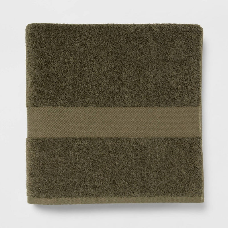 Performance Plus Oversized Bath Towel Dark Green - Threshold