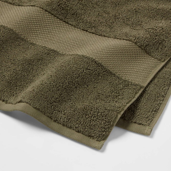 Performance Plus Oversized Bath Towel Dark Green - Threshold