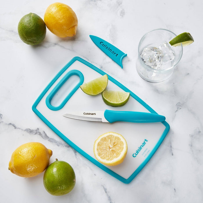 Cuisinart 3pc Dual Sided Cutting Board and Cutlery Set - CBB-PBSM2