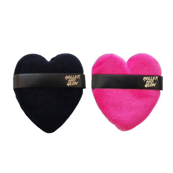 Holler and Glow Makeup Powder Puff - Pink - 2ct
