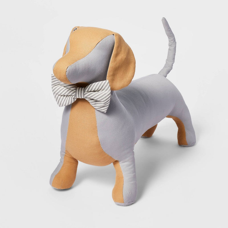 Stripe Dog Bowtie - Gray - Boots & Barkley