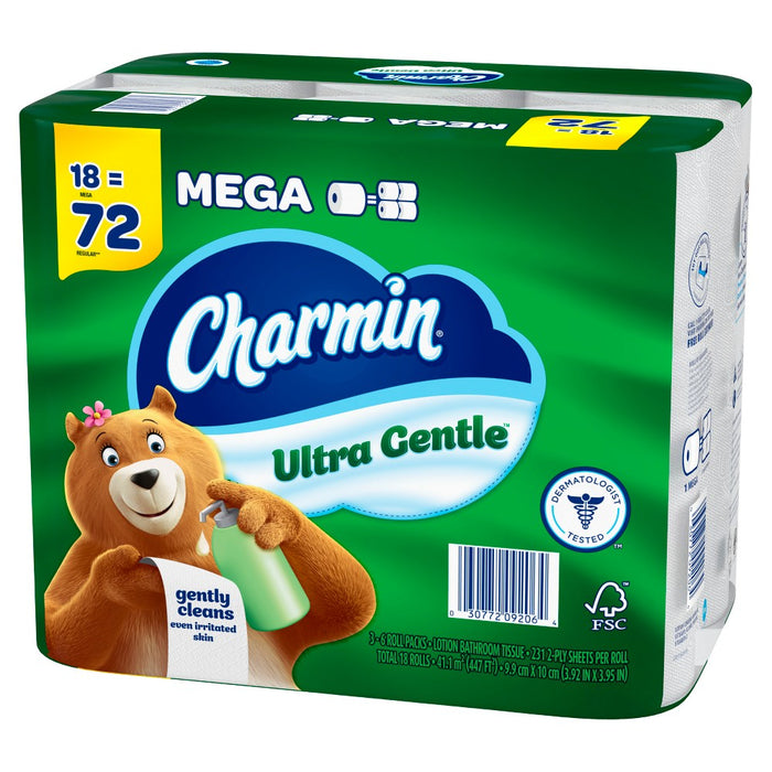 Charmin Ultra Gentle Toilet Paper - 18 Mega Rolls