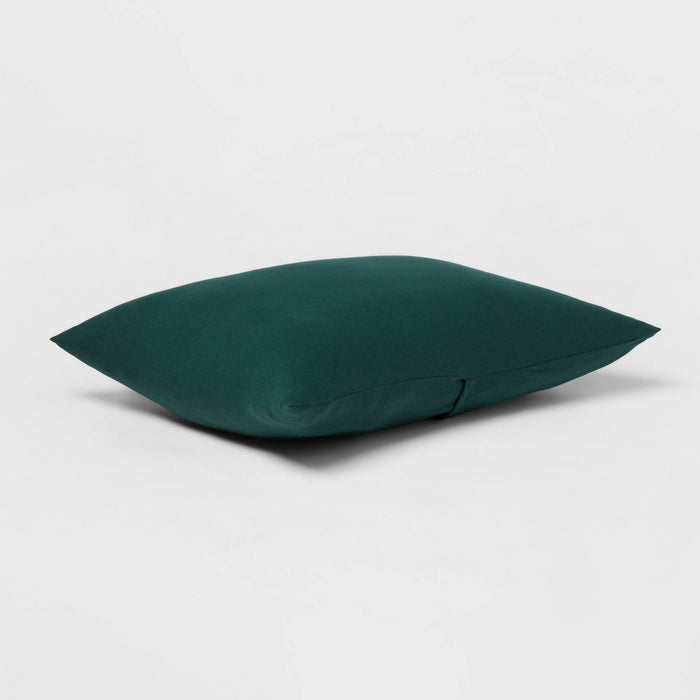 Standard Jersey Solid Comforter Sham Dark Green - Room Essentials