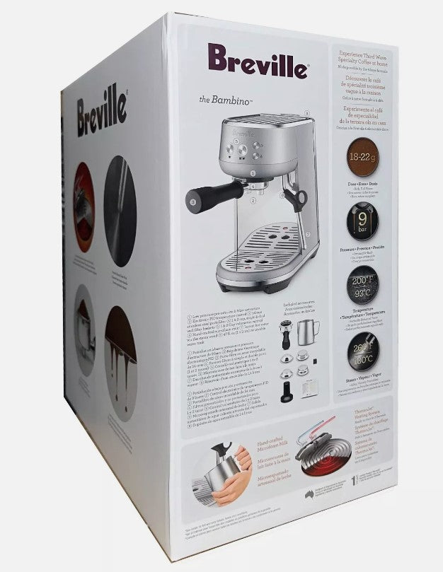 no box Breville Bambino Stainless Steel Espresso Maker Silver BES450BSS (LOCAL PICKUP ONLY)