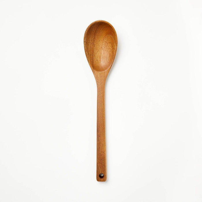 Acacia Wood Solid Spoon Brown - Figmint