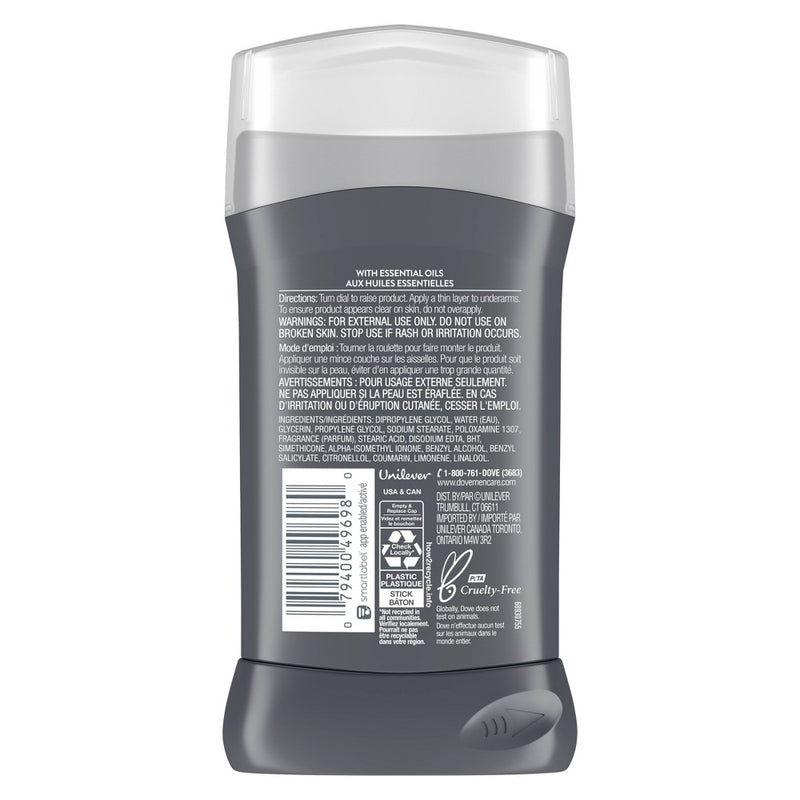 Dove Men+Care 72-Hour Deodorant Stick - Midnight Classico - Citrus Scent - 3oz