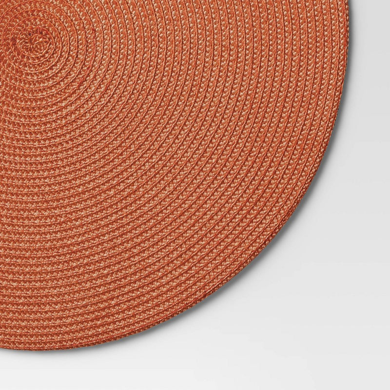 Polyround Charger Placemat Orange - Threshold