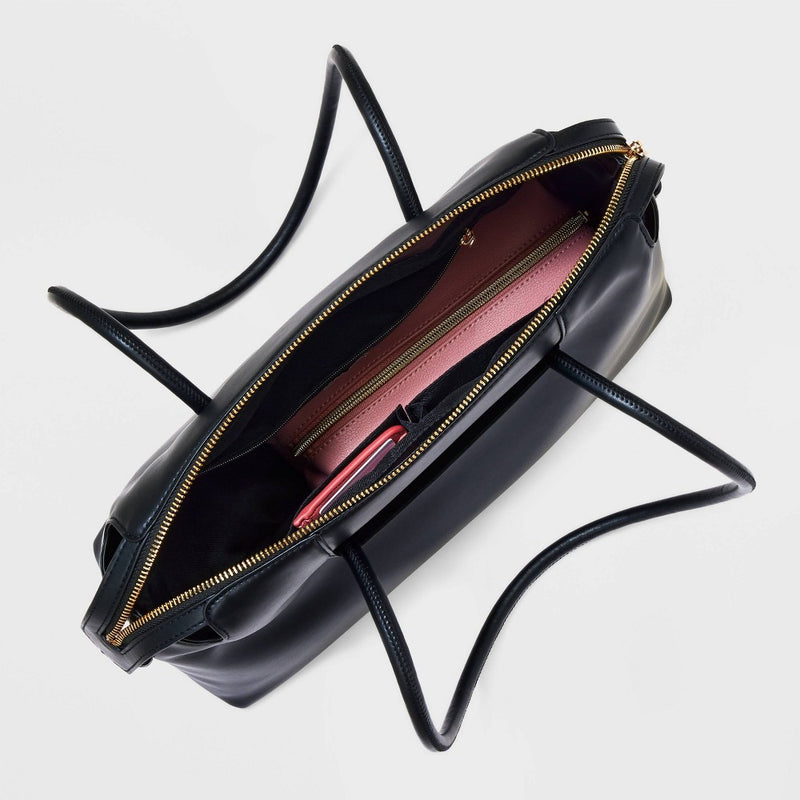 East West Bowler Shoulder Handbag - A New Day Black