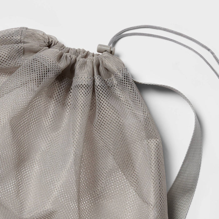 Mesh Laundry Bag Gray - Brightroom