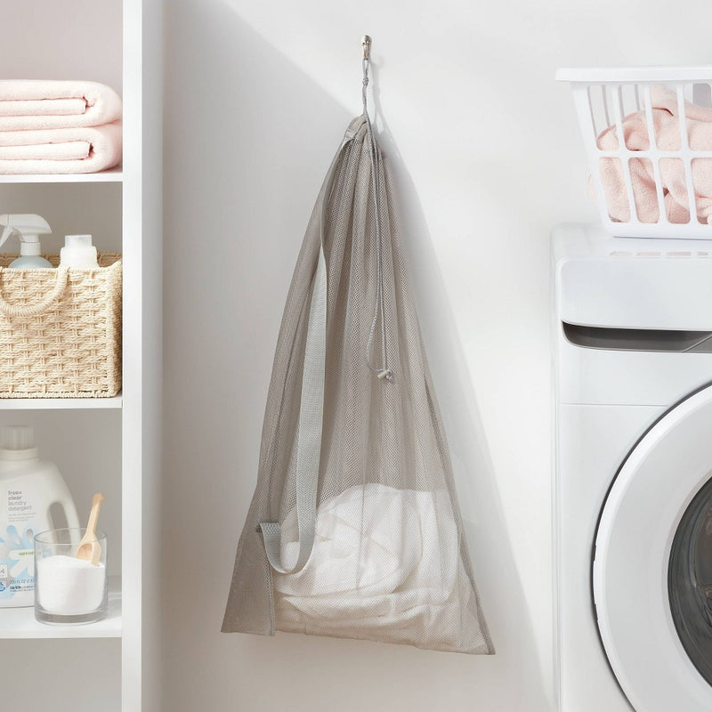 Mesh Laundry Bag Gray - Brightroom