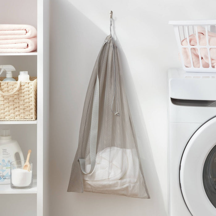 Mesh Laundry Bag Gray - Brightroom