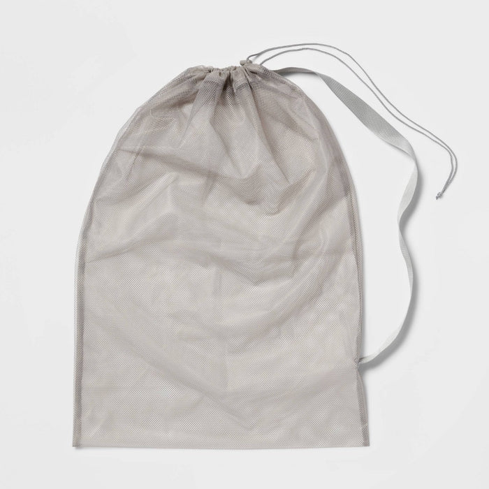 Mesh Laundry Bag Gray - Brightroom