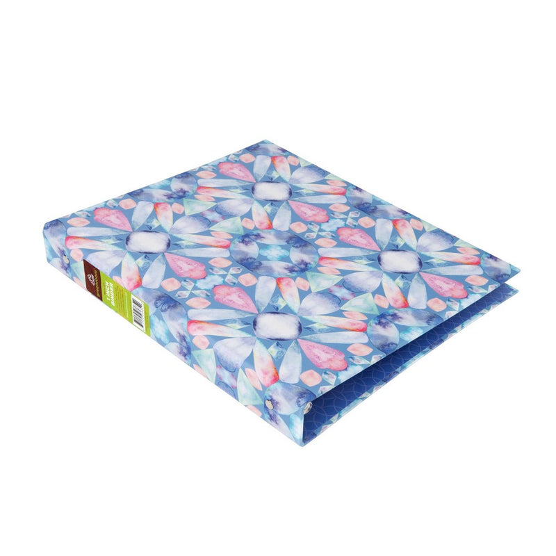 1" Ring Binder Mirror Geo Blue - greenroom