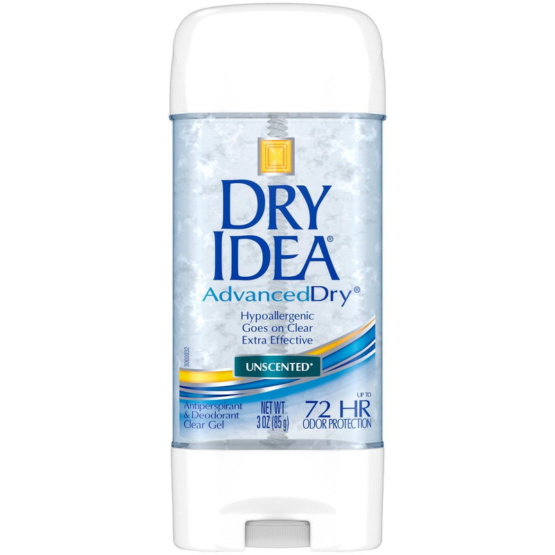 Dry Idea AdvancedDry Unscented Hypo-Allergenic Clear Gel Antiperspirant & Deodorant 3-oz.