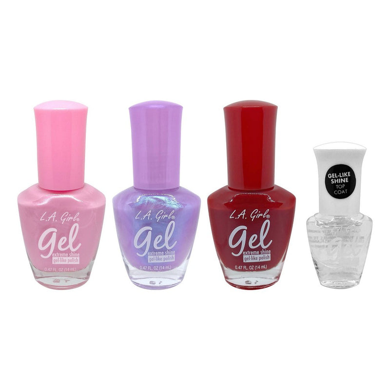L.A. Girl Gel Like Nail Polish Gift Set - Ways to Shine - 4pc