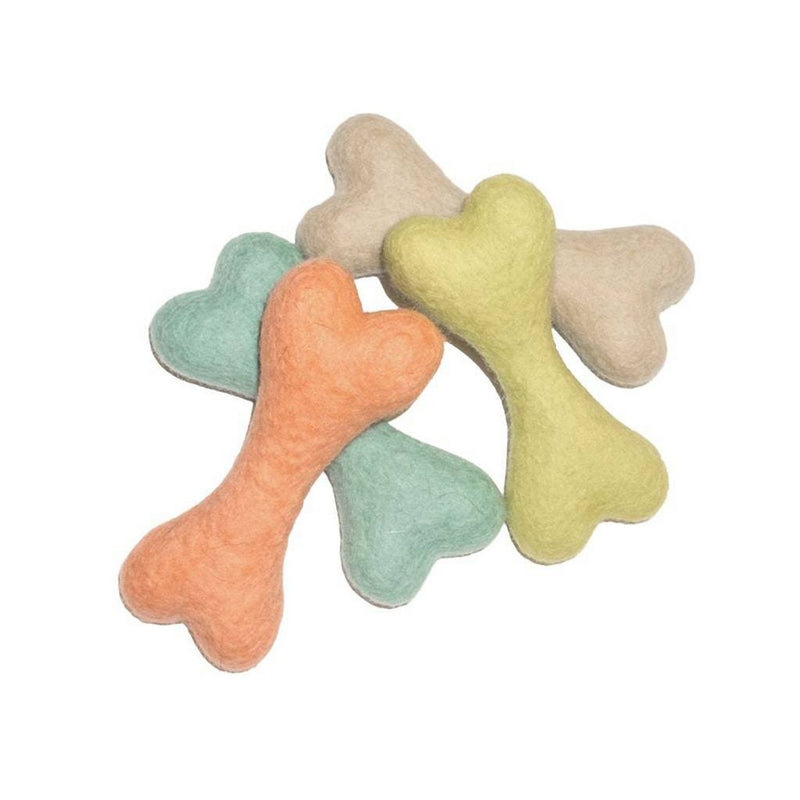 AWOO Bones About It Dog Toy - Peach