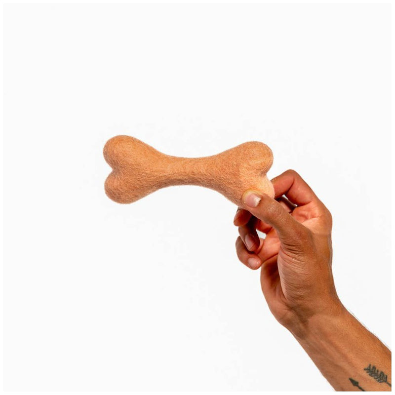 AWOO Bones About It Dog Toy - Peach