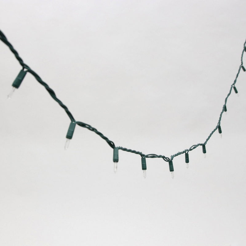 Philips 100ct Incandescent Smooth Heavy Duty Mini Christmas String Lights Clear with Green Wire