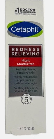 Cetaphil Redness Relieving Night Moisturizer Fragrance Free - 1.7 fl oz